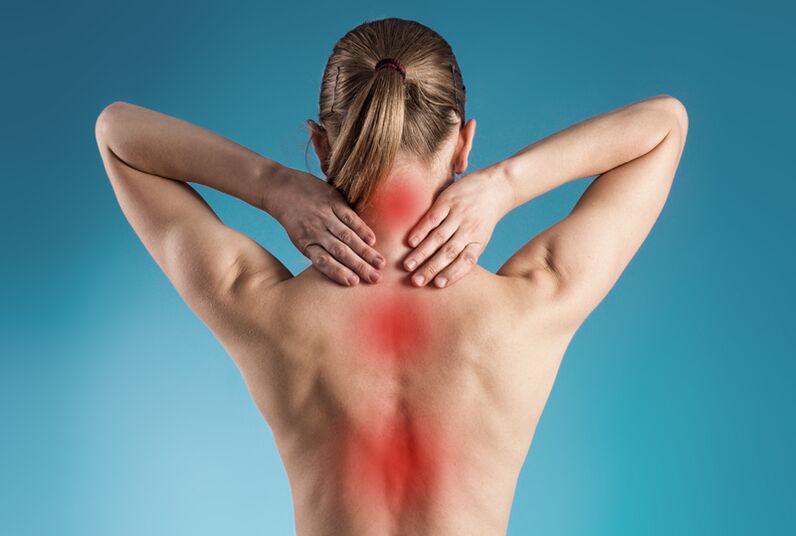 Nackenschmerzen mit zervikaler Osteochondrose